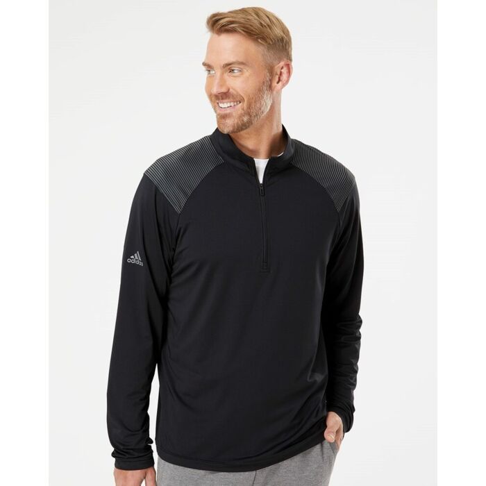 Men's Ultimate365 Lightweight Shoulder Stripe Quarter-Zip Pullover Thumbnail