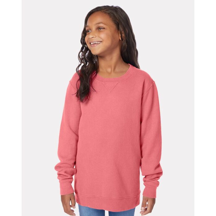 Youth Garment-Dyed Crewneck Sweatshirt Thumbnail