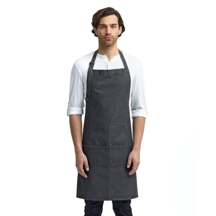Jeans Stitch Denim Bib Apron Thumbnail