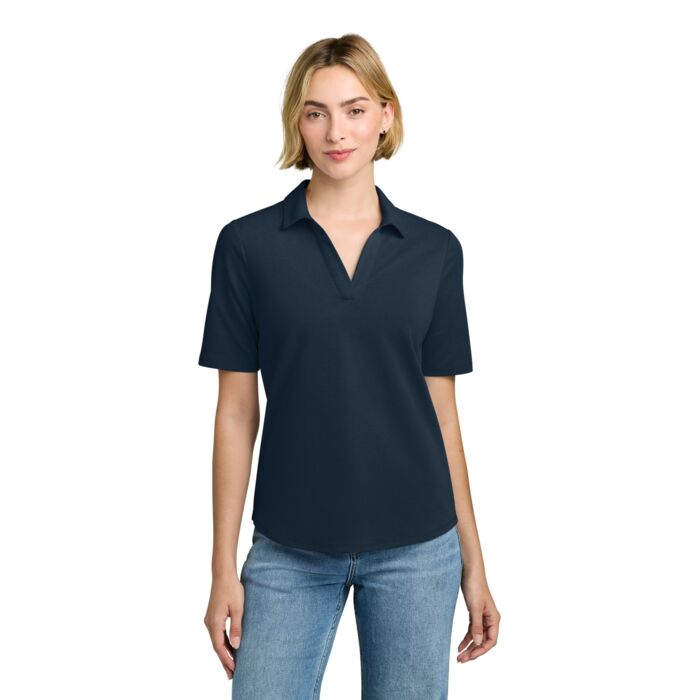Women's Pinpoint Pique Polo Thumbnail