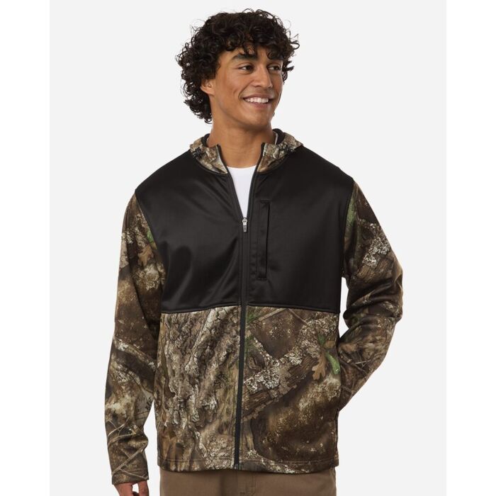 Unisex Realtree® Performance Colorblocked Full-Zip Hooded Sweatshirt Thumbnail