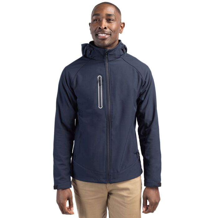 Clique Milford Waterproof Softshell Full Zip Hooded Mens Jacket Thumbnail