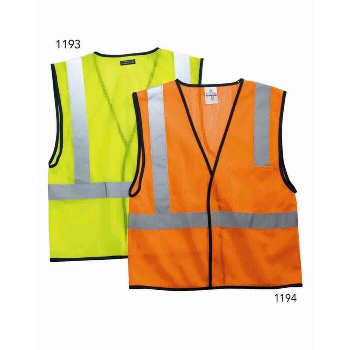 Unisex Economy Single Pocket Hook-and-Loop Mesh Vest Thumbnail