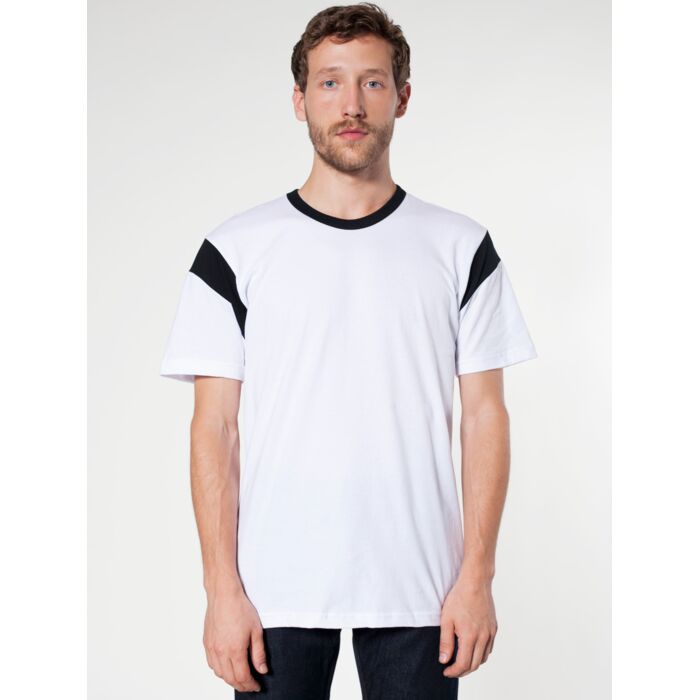 2430 Fine Jersey Contrast Inset S/S T-Shirt Thumbnail