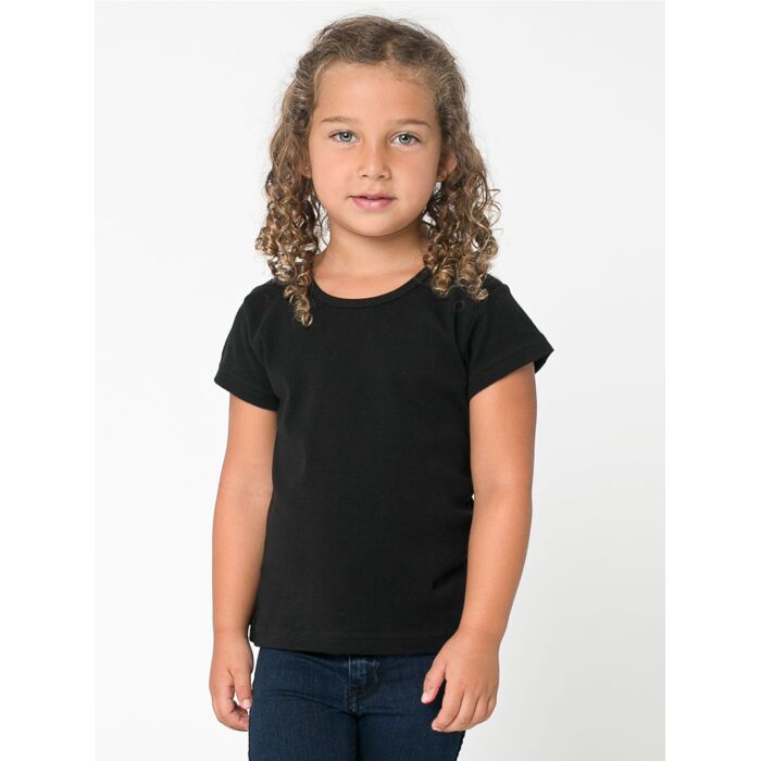 4121 Toddler Baby Rib Cap Sleeve T-Shirt Thumbnail