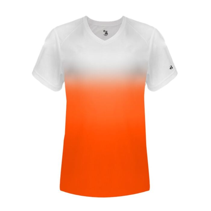 Women's V-Neck Ombre T-Shirt Thumbnail