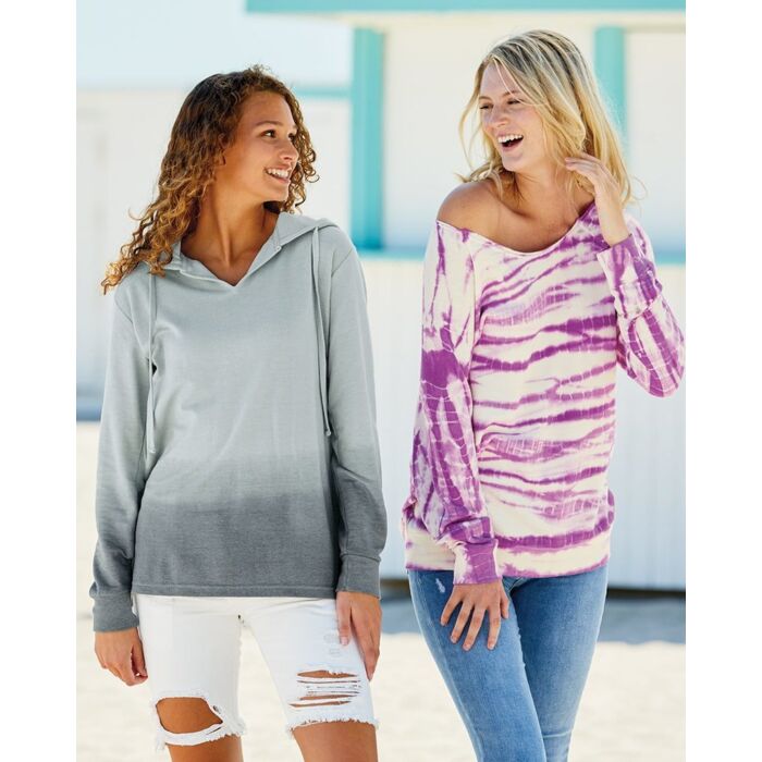 Women's French Terry Ombré Hooded Sweatshirt Thumbnail