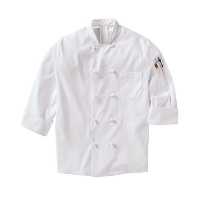 Mimix™ Ten Knot Button Chef Coat with OilBlok Thumbnail