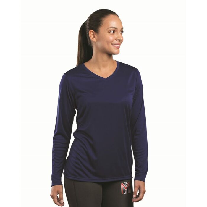 Women's Momentum Long Sleeve V-Neck T-Shirt Thumbnail